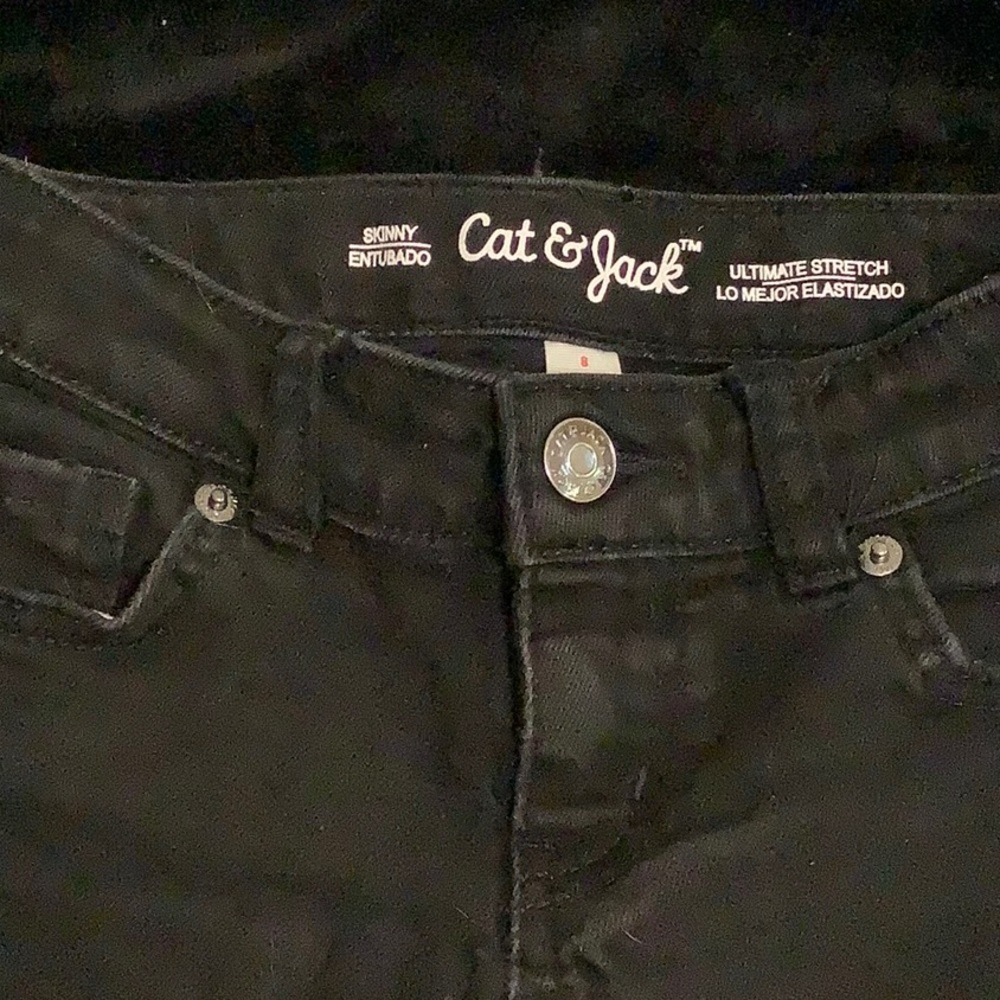Cat and jack skinny kids8 black jeans